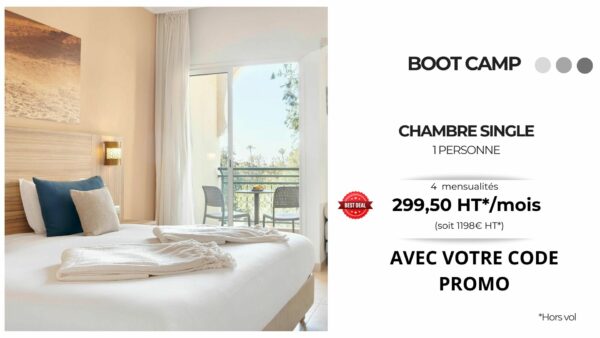 Acompte Chambre SINGLE BC