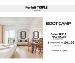 Acompte Chambre Triple BC