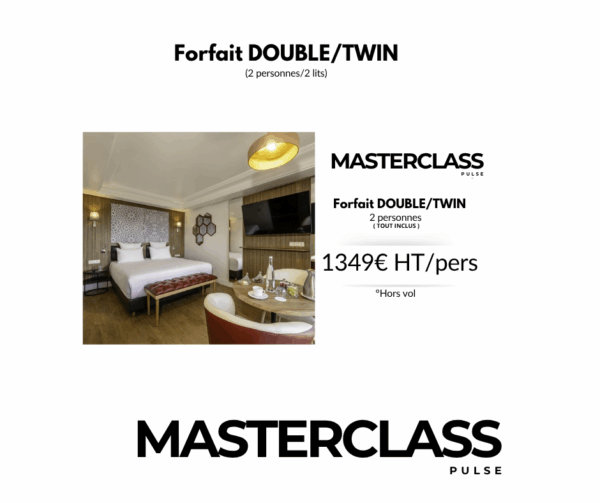 Acompte chambre Double/Twin Pulse