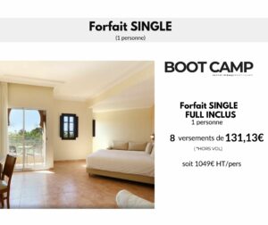 Acompte Chambre SINGLE BC